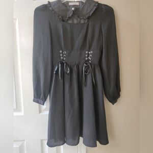 Ank Rouge Sailor Peter Pan Collar Corset Dress Medium with bows